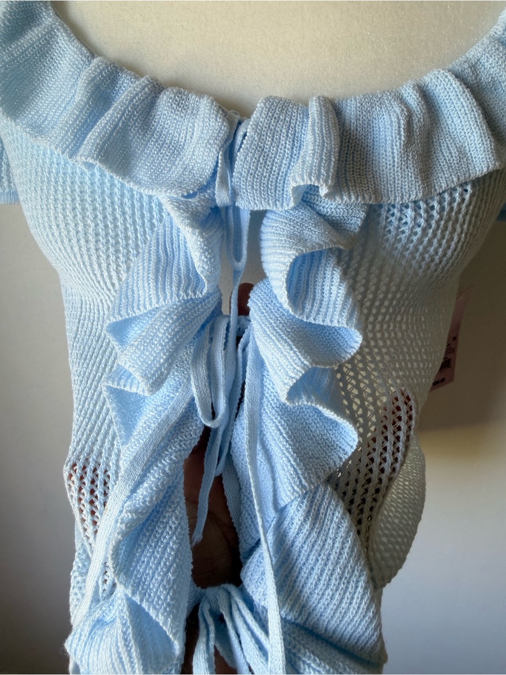 Wild Fable  Ruffle Tie Cardigan - Picture 5 of 6